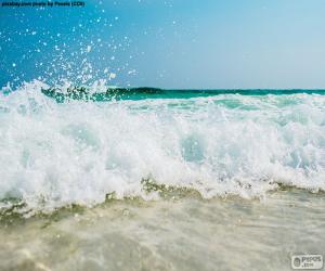 Puzzle Vagues sur la plage