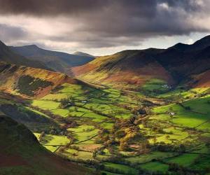 Puzzle Vallée de Newlands, Cumbria, Angleterre