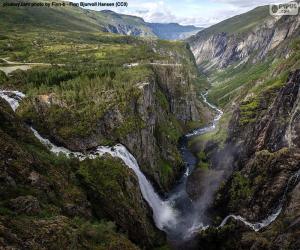 Puzzle Varingfossen, Norvège