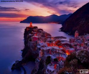 Puzzle Vernazza, Italie