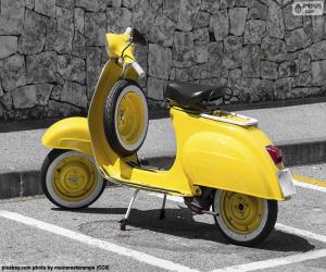 Puzzle Vespa jaune