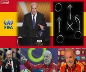 Puzzle Vicente del Bosque entraîneur de football de hommes de la FIFA 2012