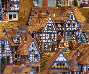 Puzzle Village de Noël