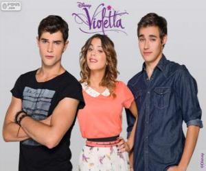 Puzzle Violetta avec Diego et Tomas