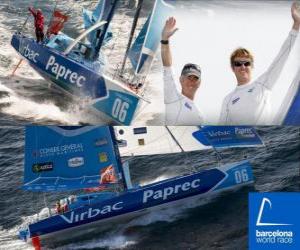 Puzzle Virbac-Paprec 3 le vainqueur de la Barcelona World Race 2010-11