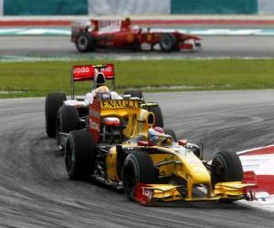 Puzzle Vitaly Petrov - Renault - Sepang 2010