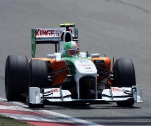 Puzzle Vitantonio Liuzzi - Force India - Shanghai 2010