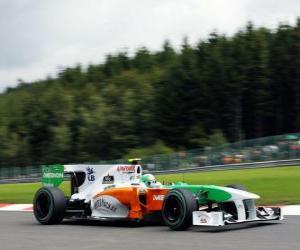 Puzzle Vitantonio Liuzzi Force India - - Spa-Francorchamps 2010