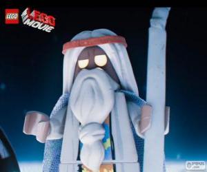 Puzzle Vitruvius, le vieux sorcier du film, la grande aventure de Lego