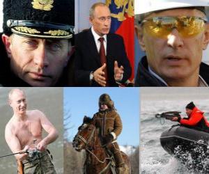 Puzzle Vladimir Poutine le deuxième président de la Russie depuis l'éclatement de l'Union soviétique