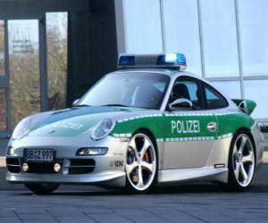Puzzle Voiture de police - Porsche 911 -