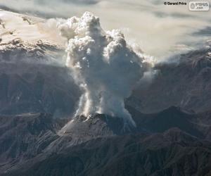 Puzzle Volcan en éruption