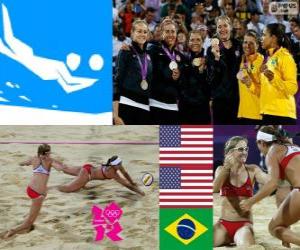 Puzzle Volleyball de plage femme LDN 12
