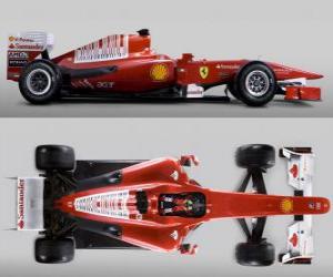 Puzzle Vue de côté aérienne de Ferrari F10