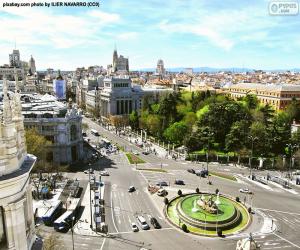 Puzzle Vue de Madrid, Alcalá-Gran Vía