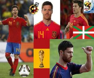 Puzzle Xabi Alonso (Poumon) milieu de terrain de l'équipe nationale Espagnol