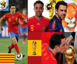 Puzzle Xavi Hernandez (Le témoin) milieu de terrain de l'équipe nationale Espagnol