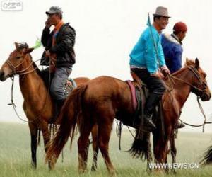 Puzzle Xilingol chevaux originaire de Mongolie
