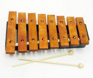 Puzzle Xylophone, instrument musical de percussion