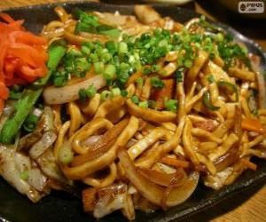 Puzzle Yakisoba, cuisine japonaise