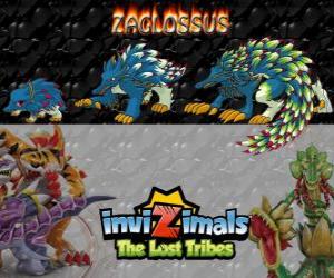 Puzzle Zaglossus, dernière évolution. Invizimals The Lost Tribes. Invizimal ressemble à un porc-épic