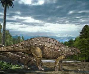 Puzzle Zhejiangosaurus vivait il y a environ 100 à 94 millions d'années