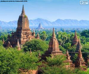 Puzzle Édifices religieux de Bagan, Myanmar