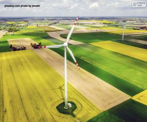 Puzzle Énergie éolienne éolienne