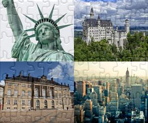 Puzzles de Maisons, Villes et Monuments