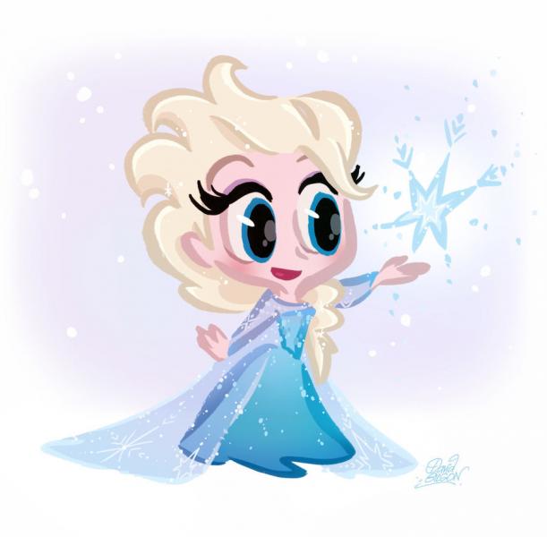Elsa la reine des neiges en action puzzle