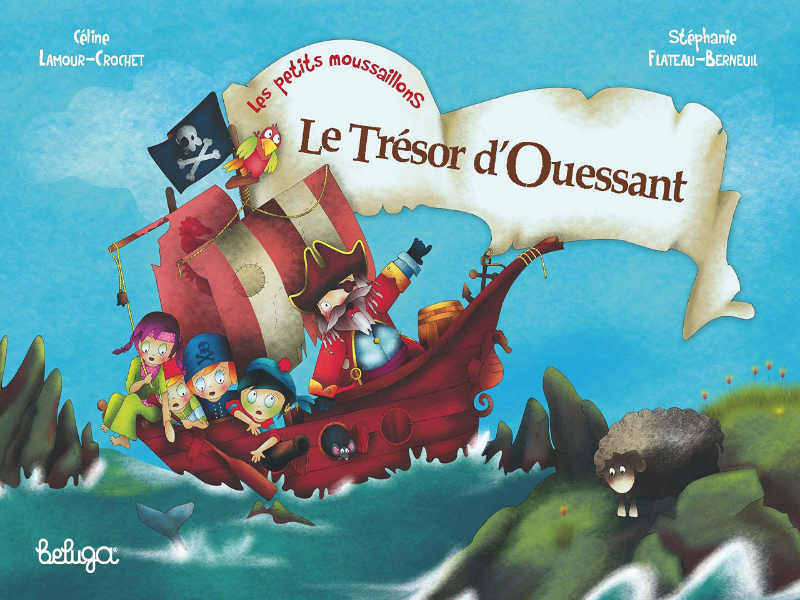 Couverture album, Le trésor d'Ouessant, thème pirate puzzle